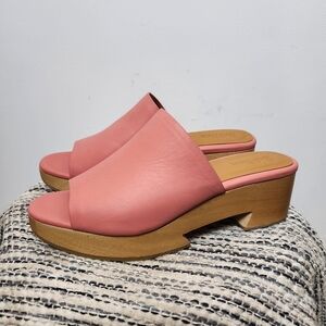 Beklina Tetouan Clog Blush Pink Womens Size 8 Leather